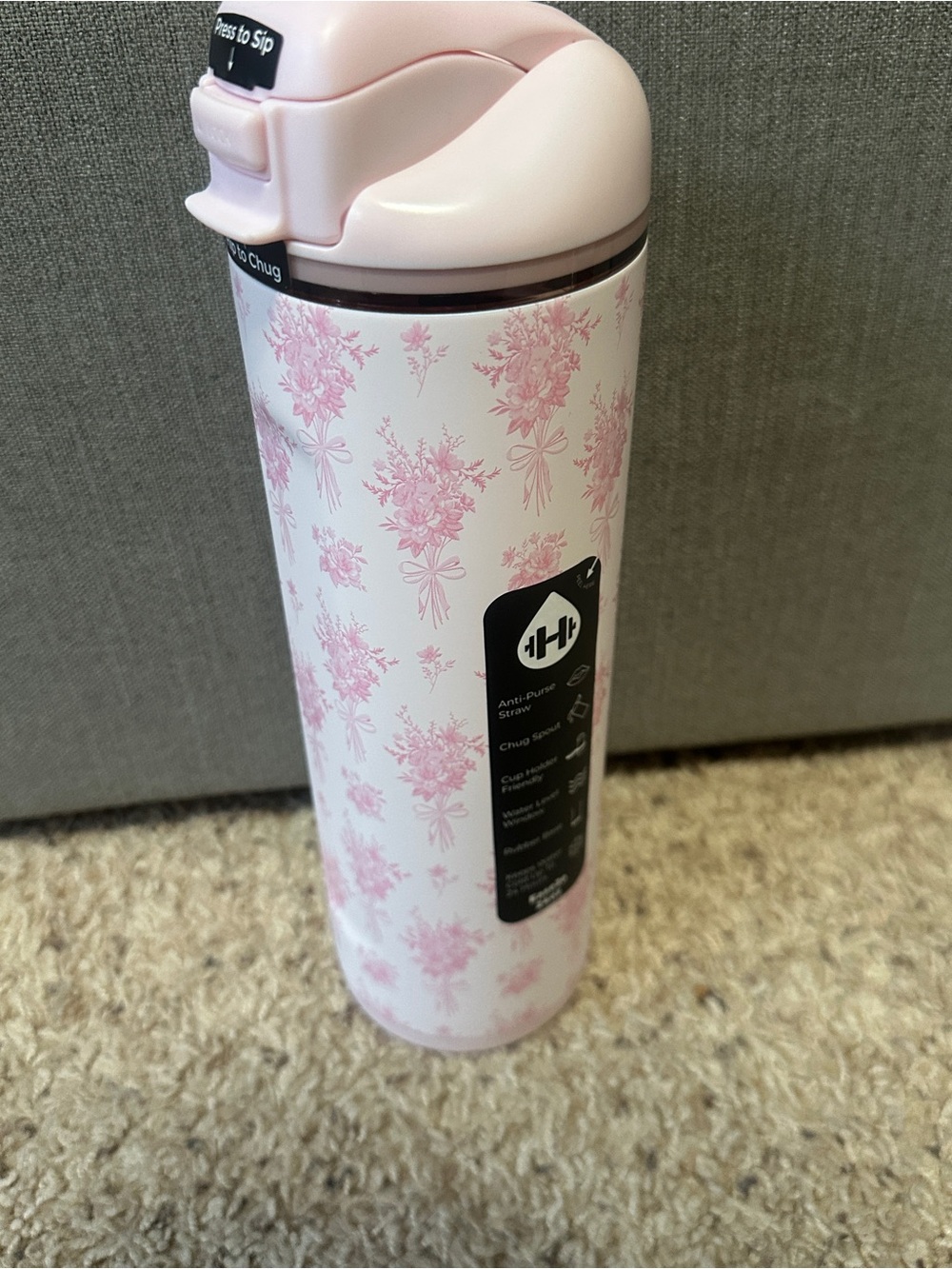 NEW HydroJug Ease2o Bouquet 24oz